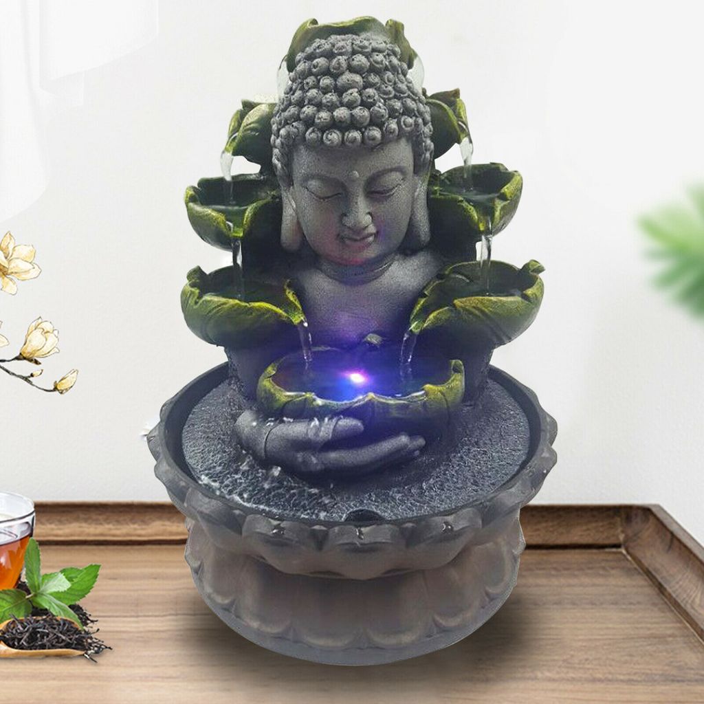Buddha Waterscape Dekorace Stolní fontána s LED pro Obrázek produktu 