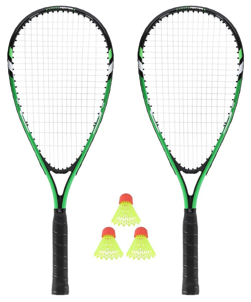 Nrs001 Crossminton Set 2 Schläger + Federbälle + Hülle Produktbild 