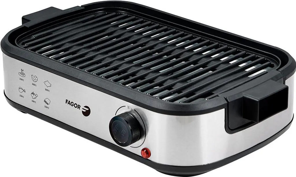 Fagor Plancha de Table Smokefree Griddle 2000W Antiadhésive 43x28cm Noir