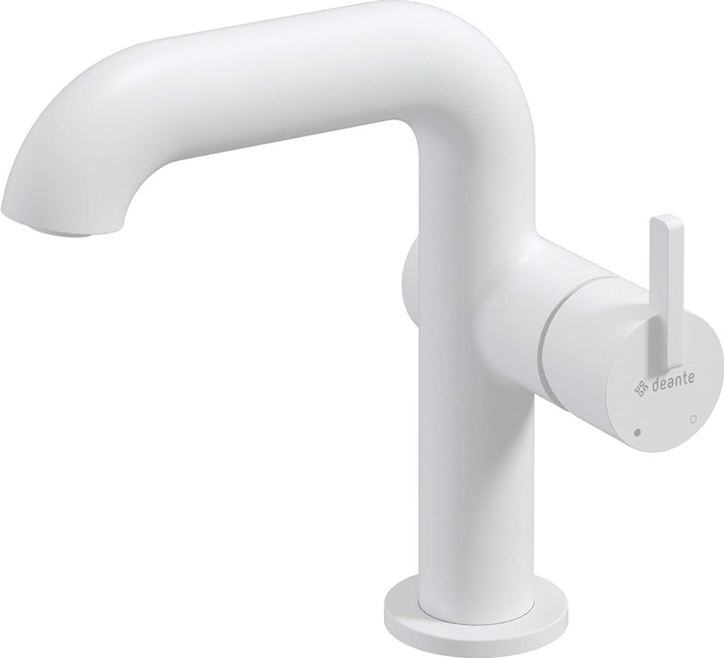 Waschbeckenarmatur, mit rechteckigem Auslauf, bianco, SILIA-30