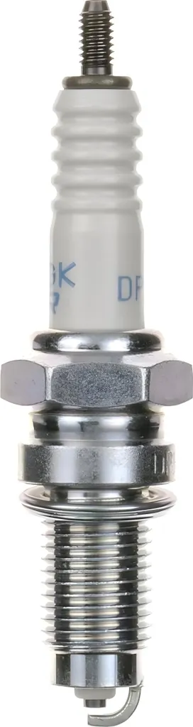 Set di candele di accensione NGK 4x LMAR8C-9 con soppressione delle interferenze, filettatura extra lunga 26,5 mm Ø 10,0 mm esagono 14,0 mm, distanza tra gli elettrodi 0,90 mm, potere calorifico 8, 93833