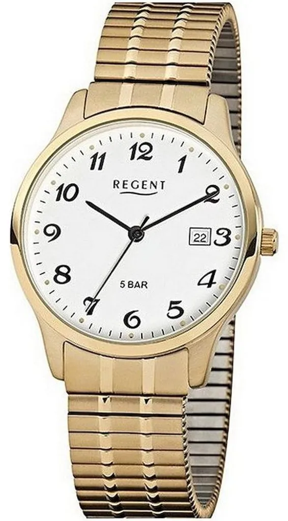 Chronographe Homme Regent F-876 avec Bracelet Cuir Noir et Cadran Sport