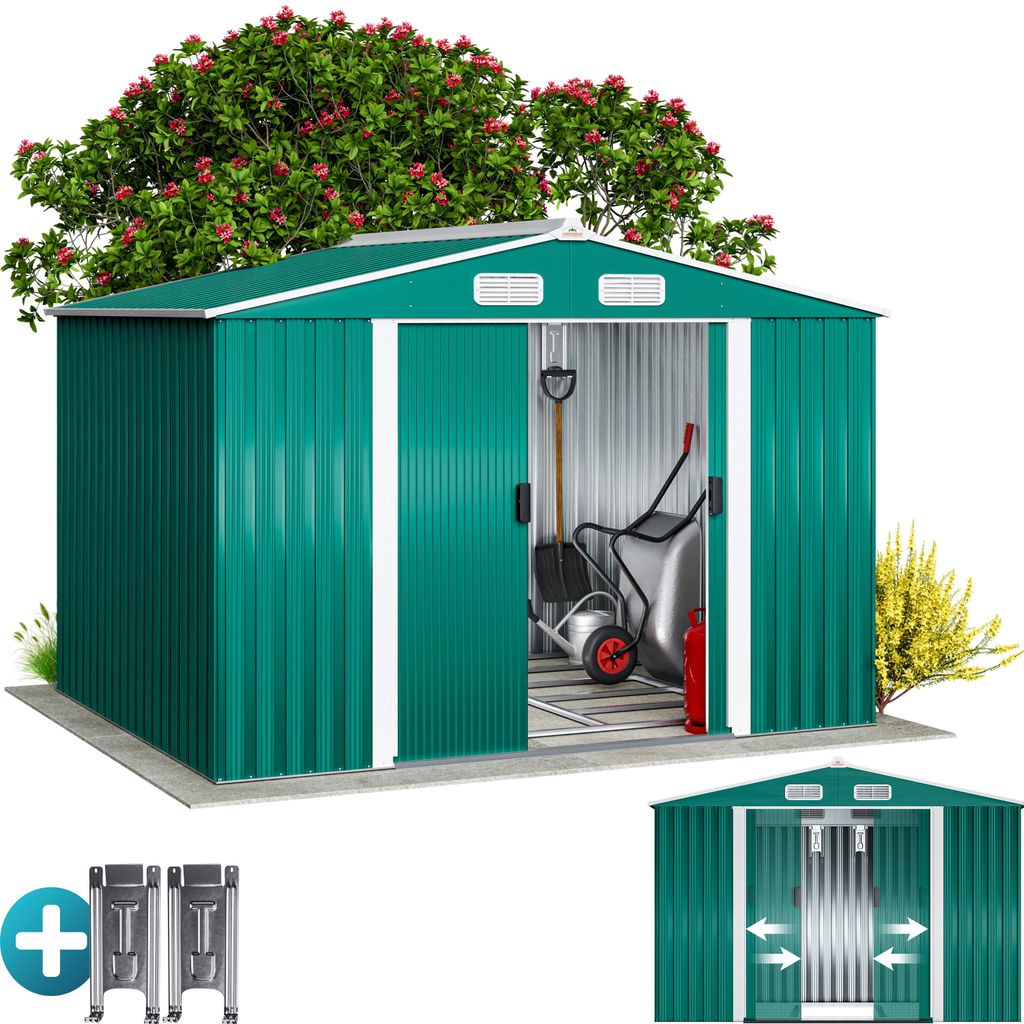 GARDEBRUK Abri de jardin métal XXL vert Image du produit 