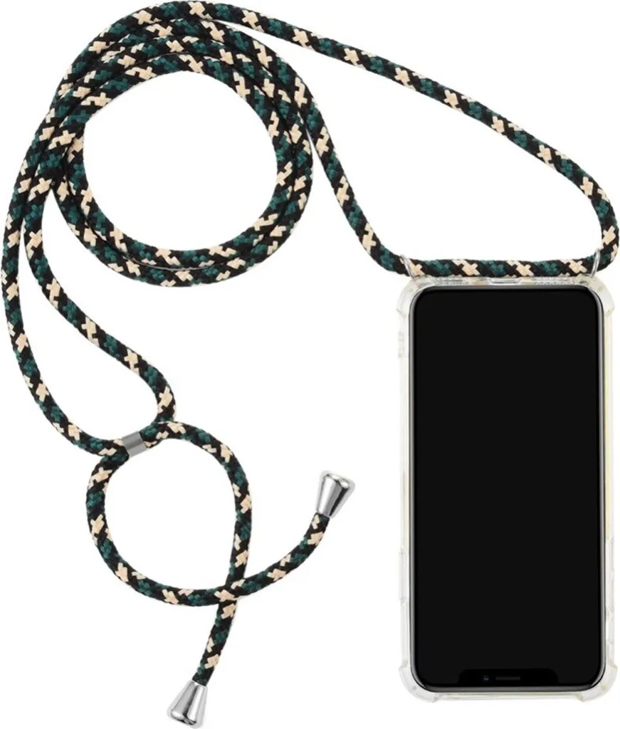 Accessorio iPhone 11 Tracolla Blu-Nero | Custodia TPU Sottile Chic