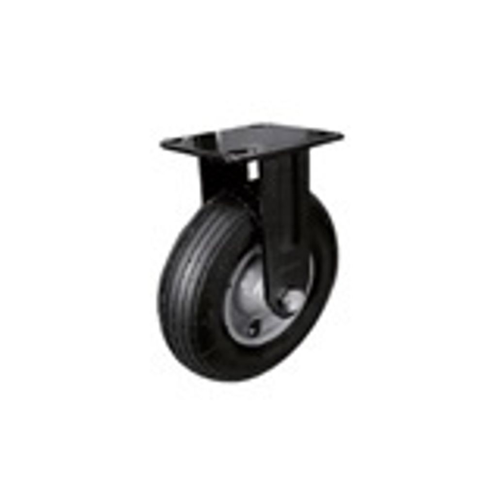 BKshop | Schwerlastrollen - Fi 200, 70 Kg | Lenkrollen, Transportroller, Schwarz - Gummirollen, Bockrollen, Möbelrollen, Transporthilfe Rollen