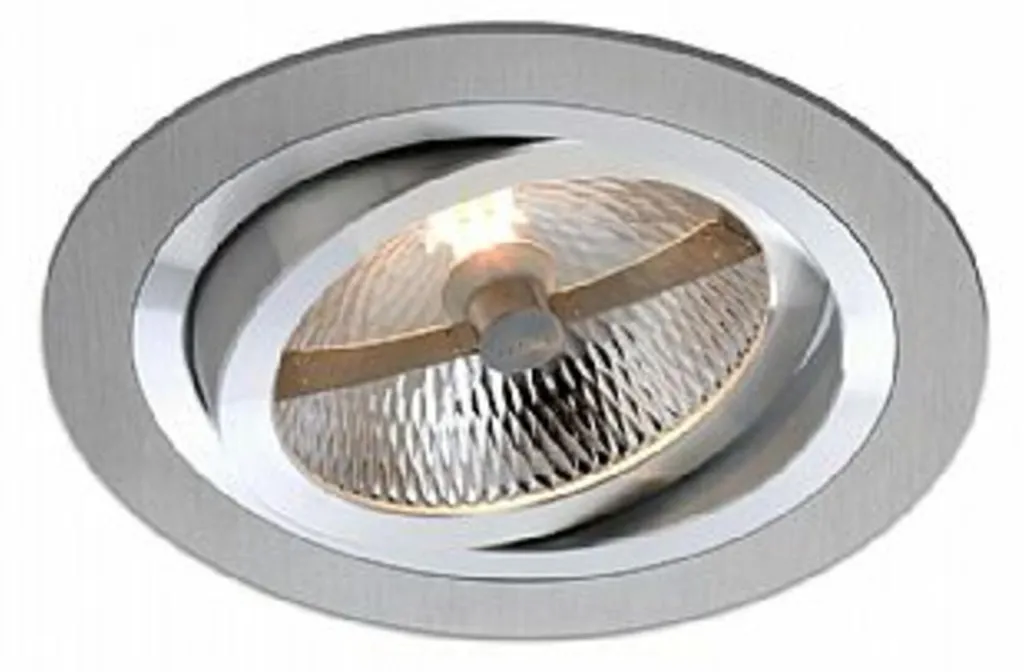Spot encastré LED 230V alu brossé BPM Plata pour plafond sans driver
