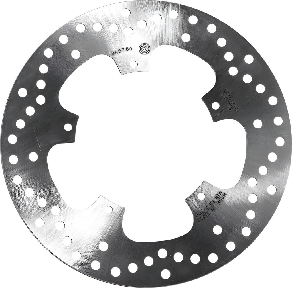 Brembo Bremsscheibe Oro 68B407B6 starr mit Zulassung kompatibel mit Gilera Nexus, Piaggio X8 Carnaby X Evo X7 SP Aprilia SR Max Beverly X9 125 - 50...