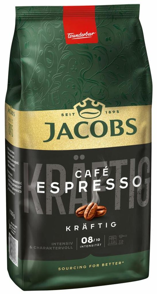 Jacobs Espresso torréfaction experte | grain entier | 1000g Image du produit 