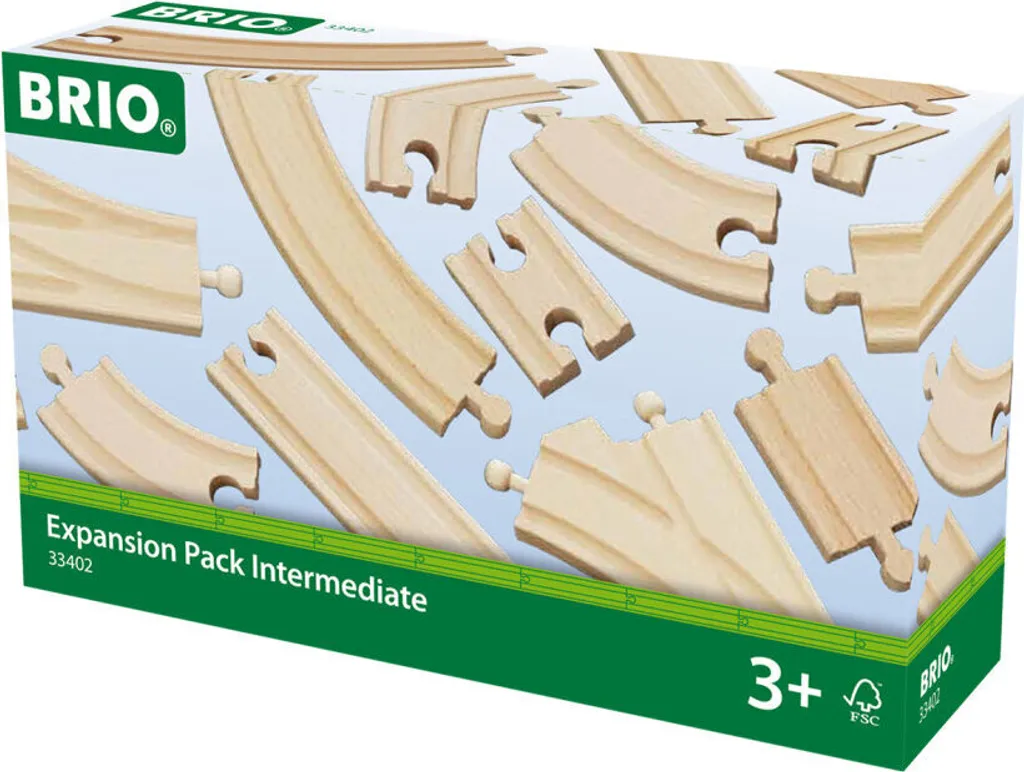 Agrandir un circuit de train en bois avec le pack rails moyens Brio