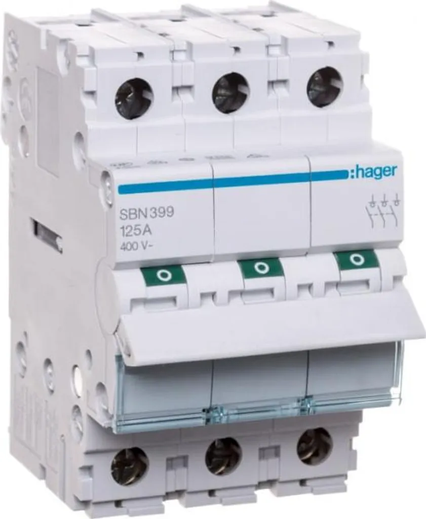 Interrupteur général 125A pour tableau triphasé SBN399 modulaire