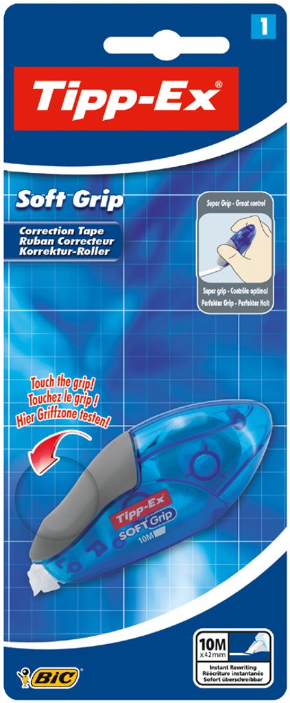 Tipp Ex Korrekturroller "Soft Grip" 4,2 mm x 10 m Blister