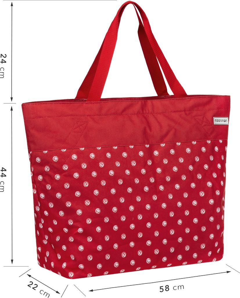 Oversized Bag Strandtasche mit extra viel Stauraum red Produktbild 
