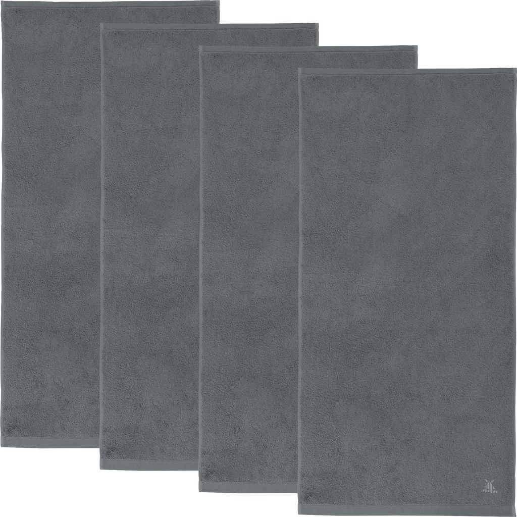 Erwin Müller Duschtuch Heidenheim" 4er-Pack grau 80x160 cm"