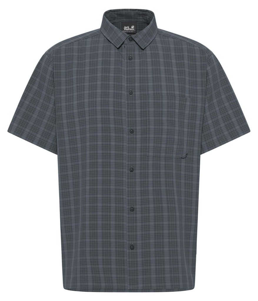 Jack Wolfskin Meseta Shirt M Check Dark Navy Check Dark Navy Xl