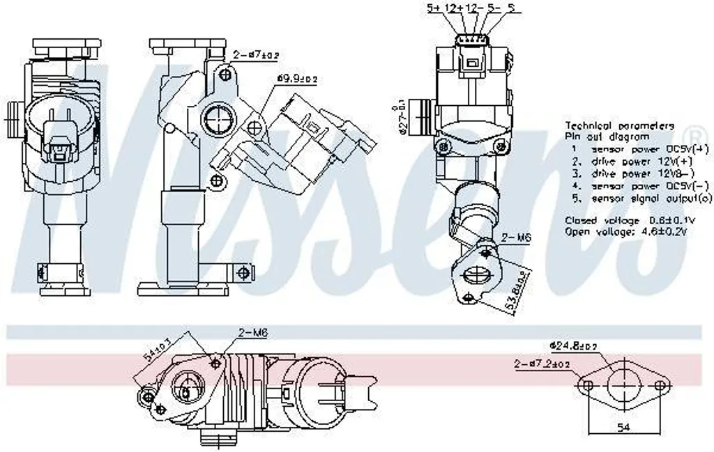 Vanne EGR pour Moteur BMW 1,6 2,0 Litres - Pièce de Rechange sans Refroidisseur