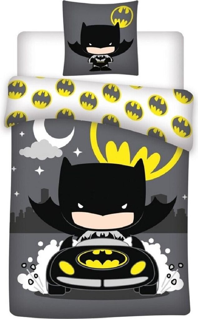 Ekologiczna pościel DC Batman 140x200 cm Wysokiej jakości, Zdjęcie produktu 