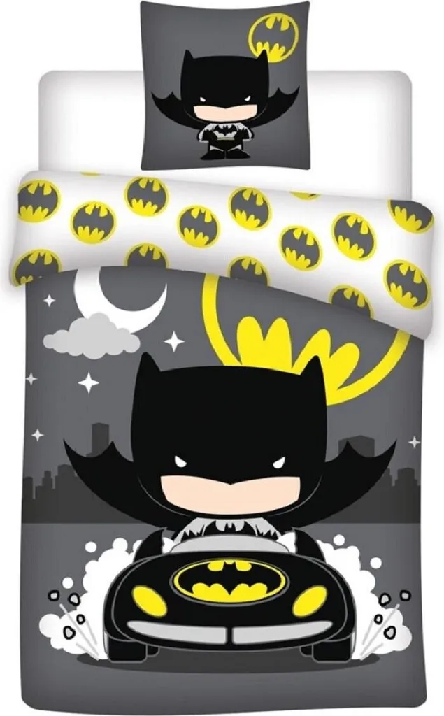 Set Letto Batman 140x200 Bio - Equipaggiamento Ufficiale Wayne Ent.