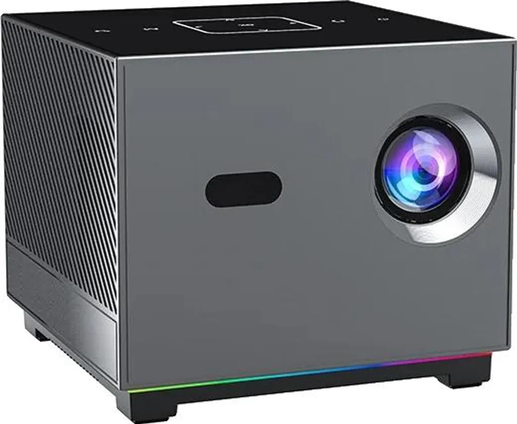 Vidéoprojecteur WiFi 4K/8K Gris - Projecteur Home Cinéma Design Prise UE