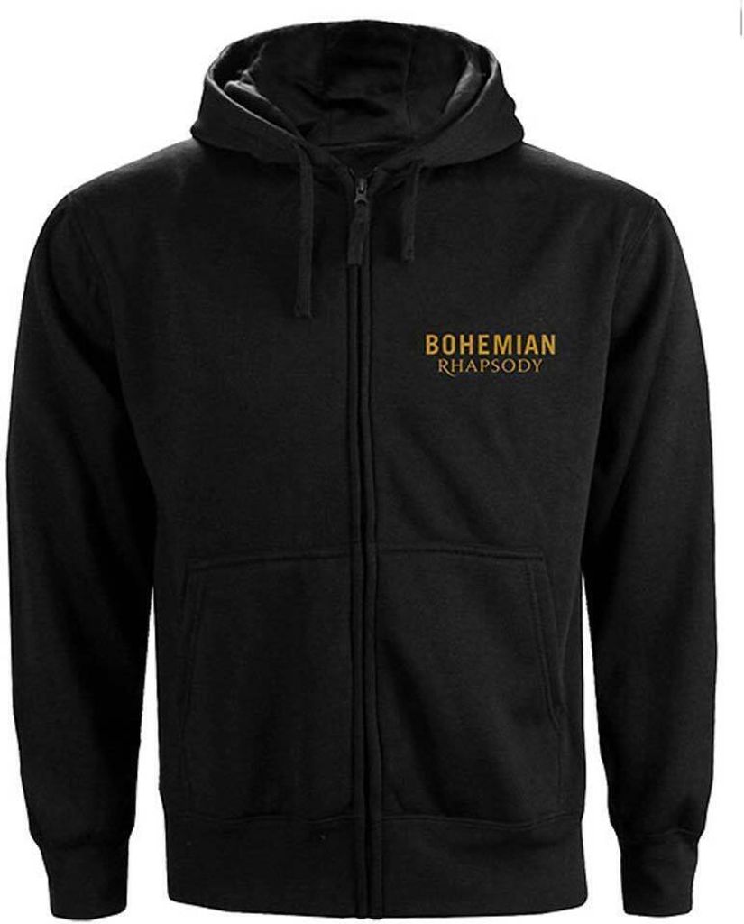 Queen - "Bohemian Rhapsody" Hoodie mit durchgehendem Reißverschluss für Herren/Damen Uni RO818 (M) (Schwarz)