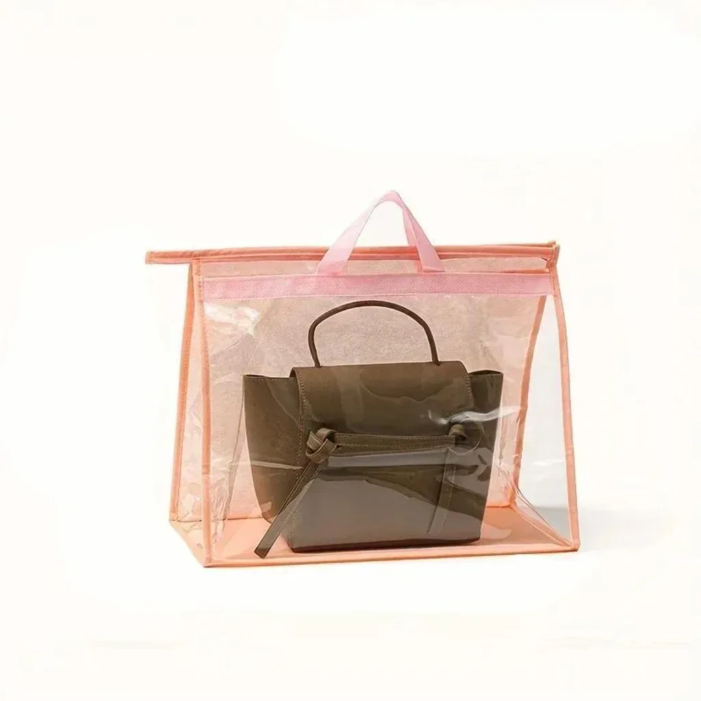 Housse de rangement sous vide rose XL en textile imperméable robuste - 2