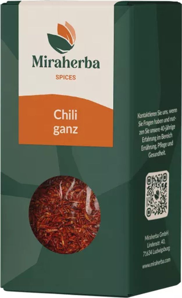 Miraherba -Chili / Cayennepfeffer ganz - 25g