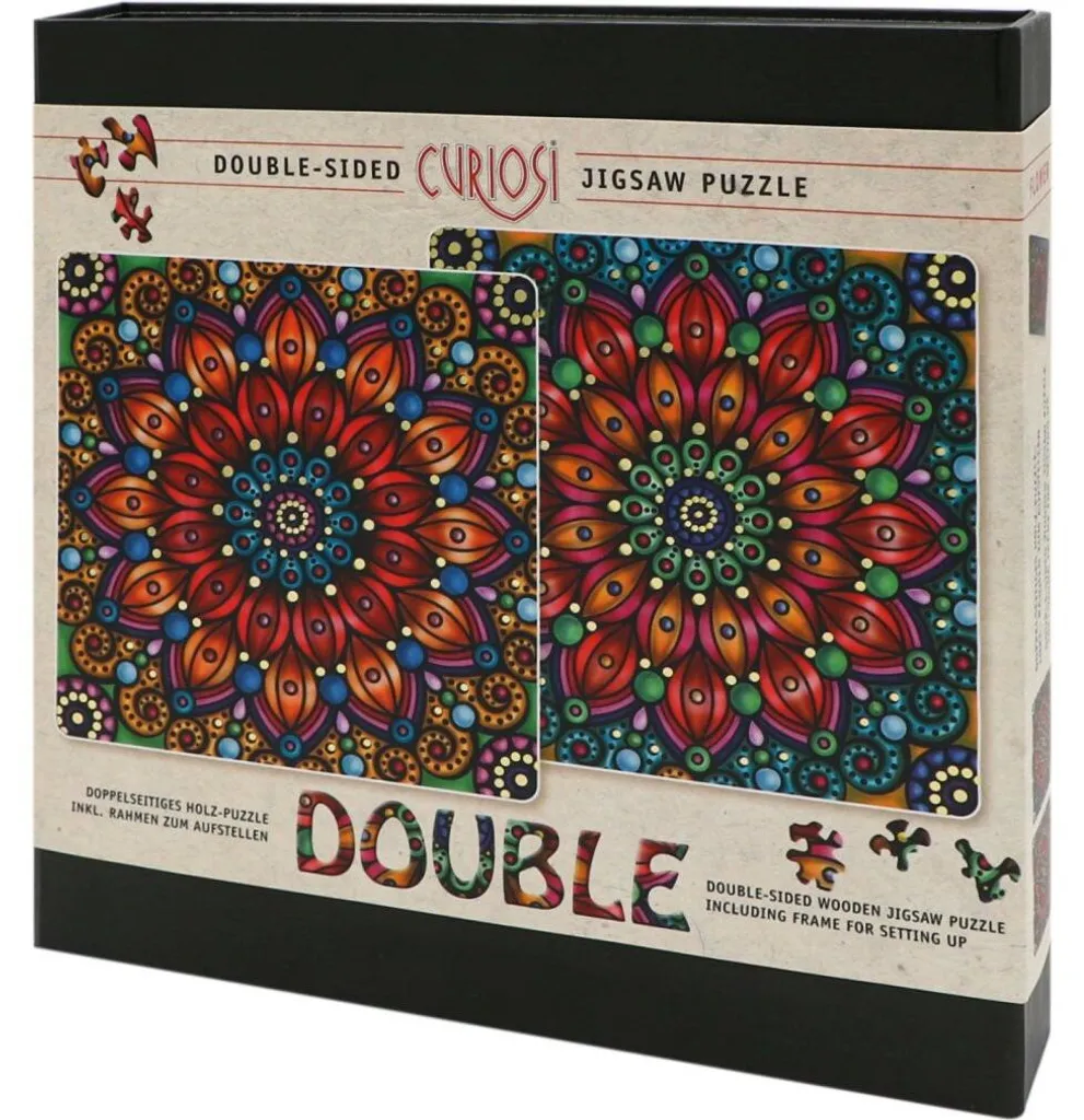 CURIOSI Puzzle bois double face 165 poupées fleurs découpe de précision - 2