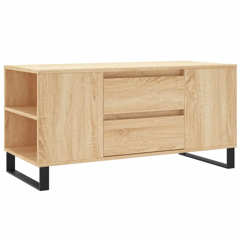 Tavolino in rovere Sonoma 102x44,5x50 cm Materiale a base di legno