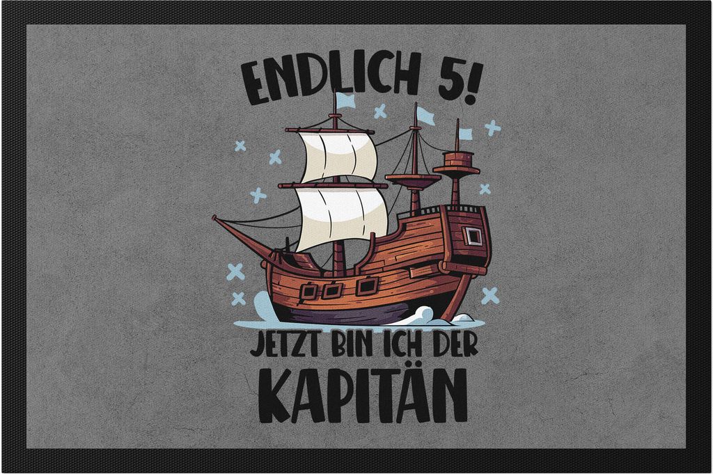 Geburtstag 5 Jahre Fußmatte 5 Jahre 5. Geburtstag Pirat Piraten Motto