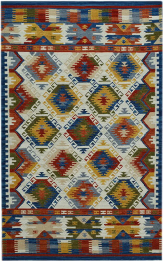 Grand tapis rouge 120x180 cm Kelim classic 17115 - Résistant et élégant