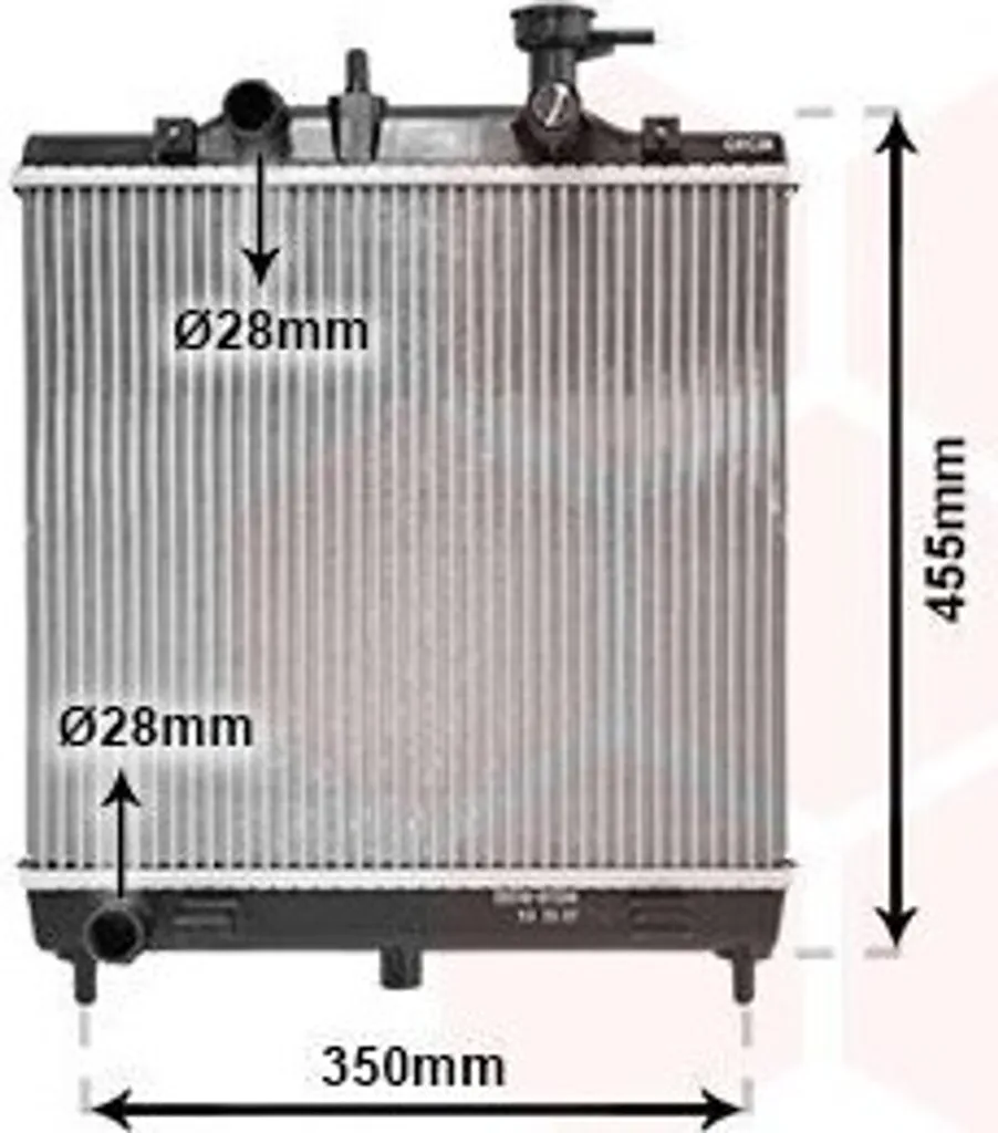 Radiateur moteur KIA Picanto SA Van Wezel 83002182 anti-surchauffe