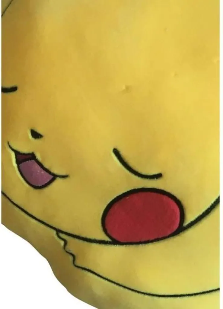 Coussin Premium 3D Pokémon Pikachu couché en Microfibre de 50 cm