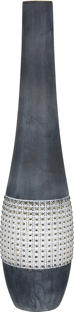 Grand Vase de Sol Design Anthracite en Céramique Brooklyn H 61 cm