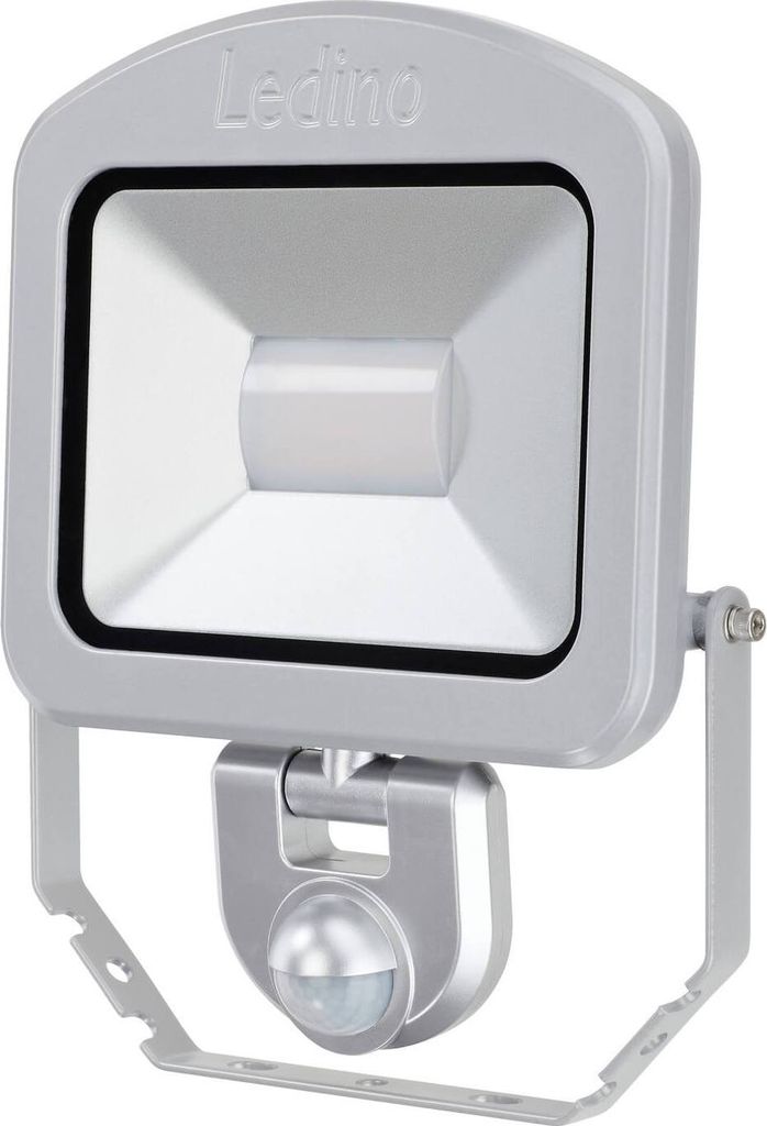 Ledino LED-Strahler mit Sensor PIR Spot Charlottenburg 30SWI, 30W, 3000K, silber warmweiss