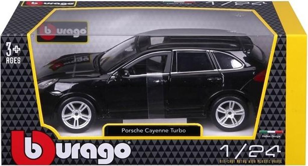 Bburago Plus Porsche Cayenne Turbo 1:24 schwarz Produktbild 