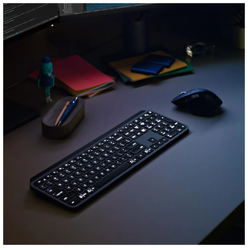 Clavier sans fil Logitech MX Keys Advanced QWERTY Anglais Graphite RF BT - 5