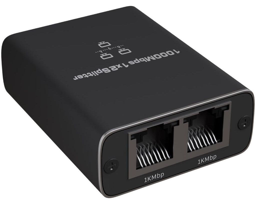 Nuvance - Internet Splitter - 2 Poorten - Netwerk Switch - Productafbeelding 