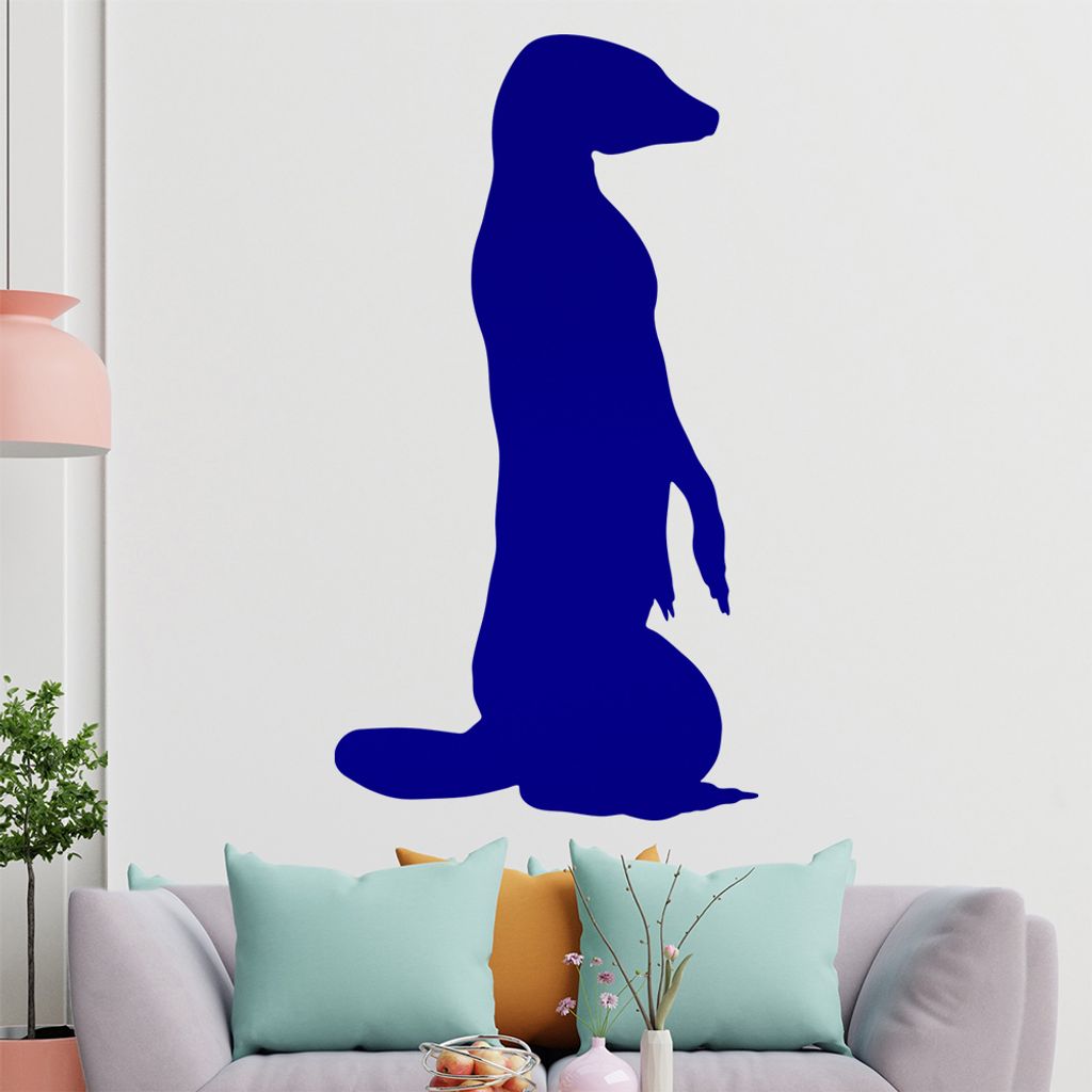 KIWISTAR Erdmännchen - Wüste Beobachten Sahara Wandtattoo in 6 Größen - Wandaufkleber Wall Sticker - Dekoration, Küche, Wohnzimmer, Schlafzimm...
