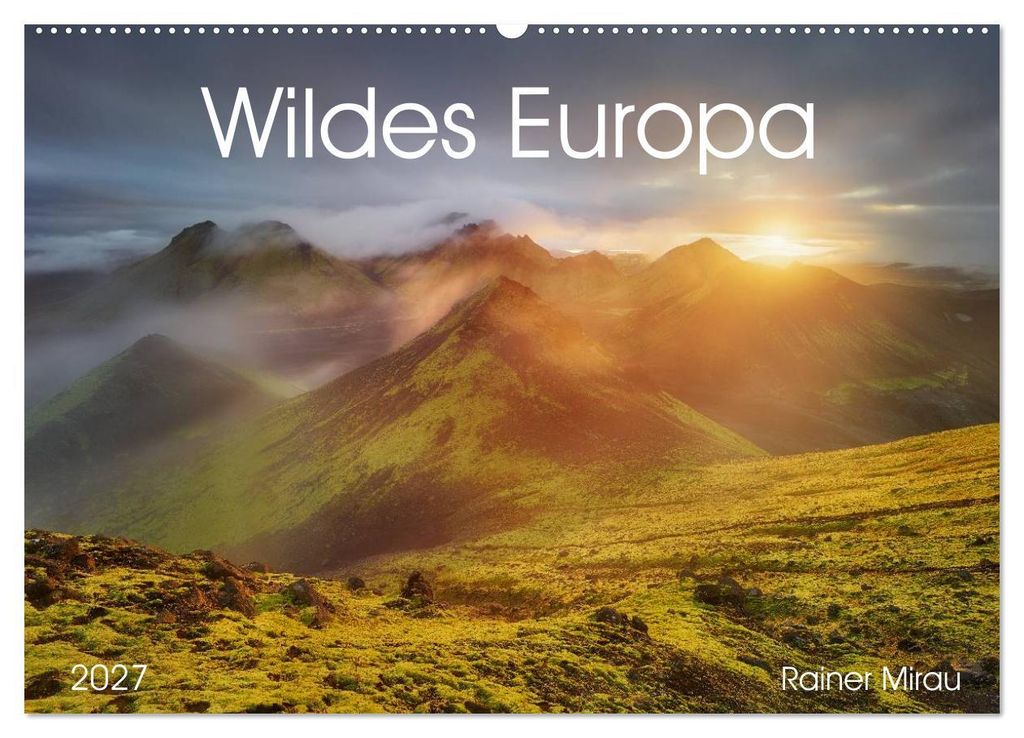 Wildes Europa 2027 (Wandkalender 2027 DIN A2 quer), CALVENDO Monatskalender