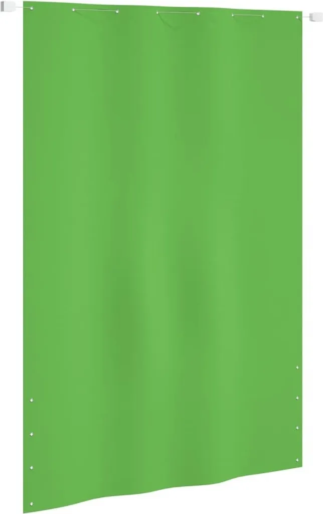 The Living Store Schermo privacy per balcone verde chiaro 160x240 cm Tessuto Oxford