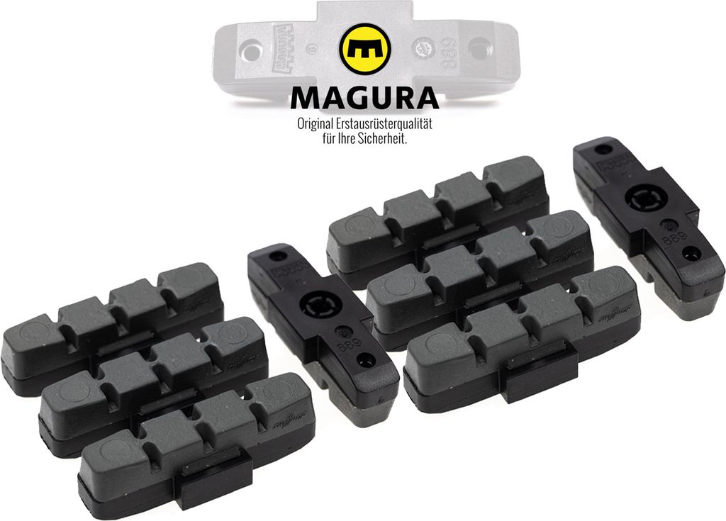 4 Paar MAGURA Original Brems Beläge Gummi hydraulische Produktbild 