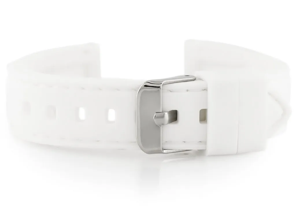 Bracelet de montre 18mm blanc pour U20 idéal pour le sport et le quotidien