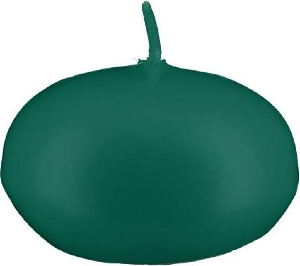 XXL Maxi Schwimmkerzen Dunkelgrün Ø 80 x 55 mm, 8 Stück