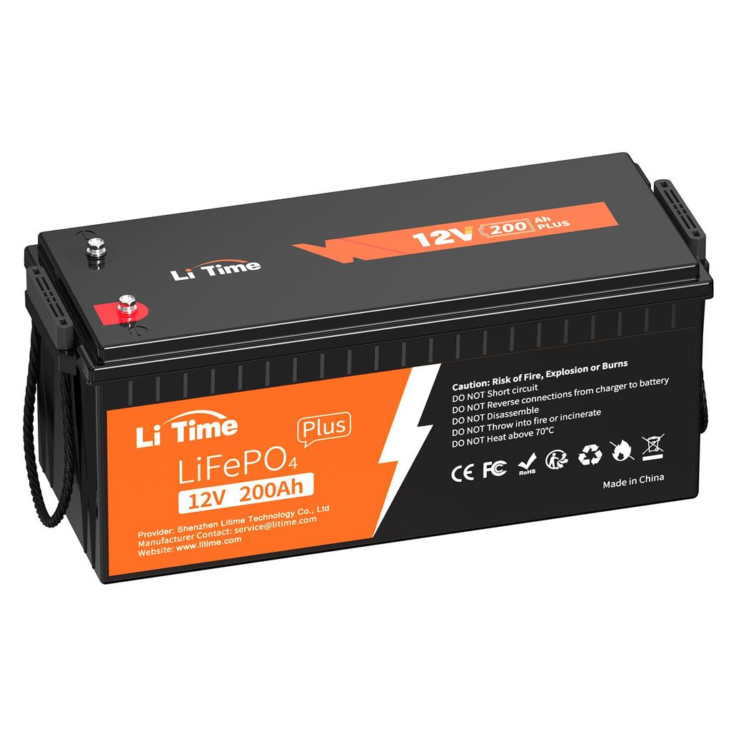 Batterie LiFePO4 12 V 200 Ah PLUS avec BMS, système de Image du produit 