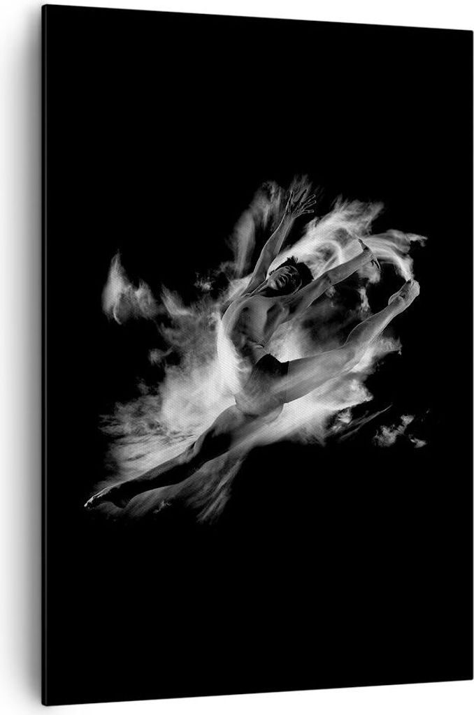 Bild auf Leinwand - Leinwandbild - Einteilig - Tanz Mann spring - 70x100cm - Wand Bild - Wanddeko - Wandbilder - Leinwanddruck - Wanddekoration - L...