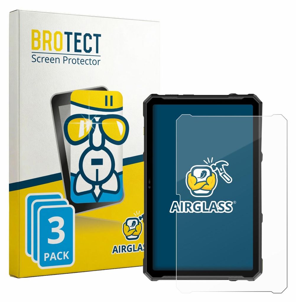3x BROTECT Schutzglas für Ulefone Armor Pad 4T Ultra Schutzfolie Panzer Folie Glas Display Schutz klar