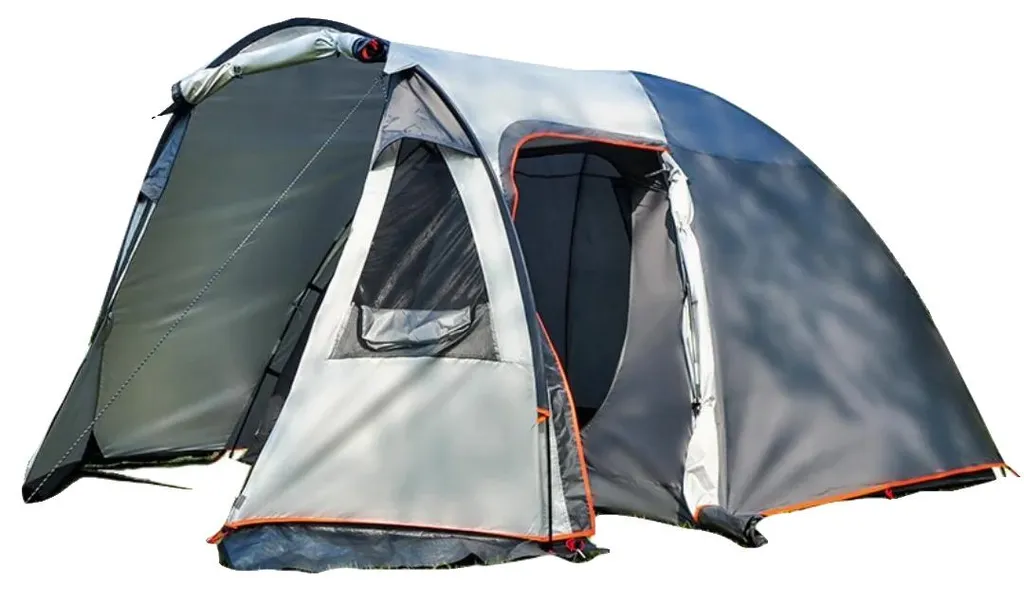 Tente de camping 3-4 personnes double paroi avec auvent amovible