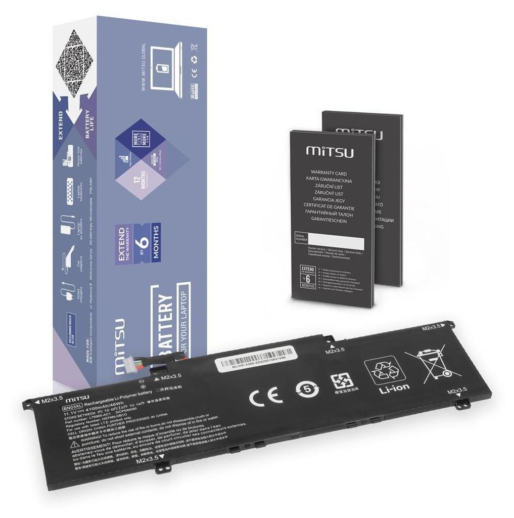 BN03XL Akku für HP Envy x360 13-AY 13-AR 13-BA 15-ED 15-EE Produktbild 