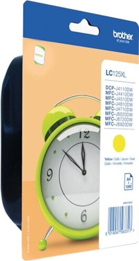 Brother LC125XLY žlutá cartridge pro tiskárnu Obrázek produktu 