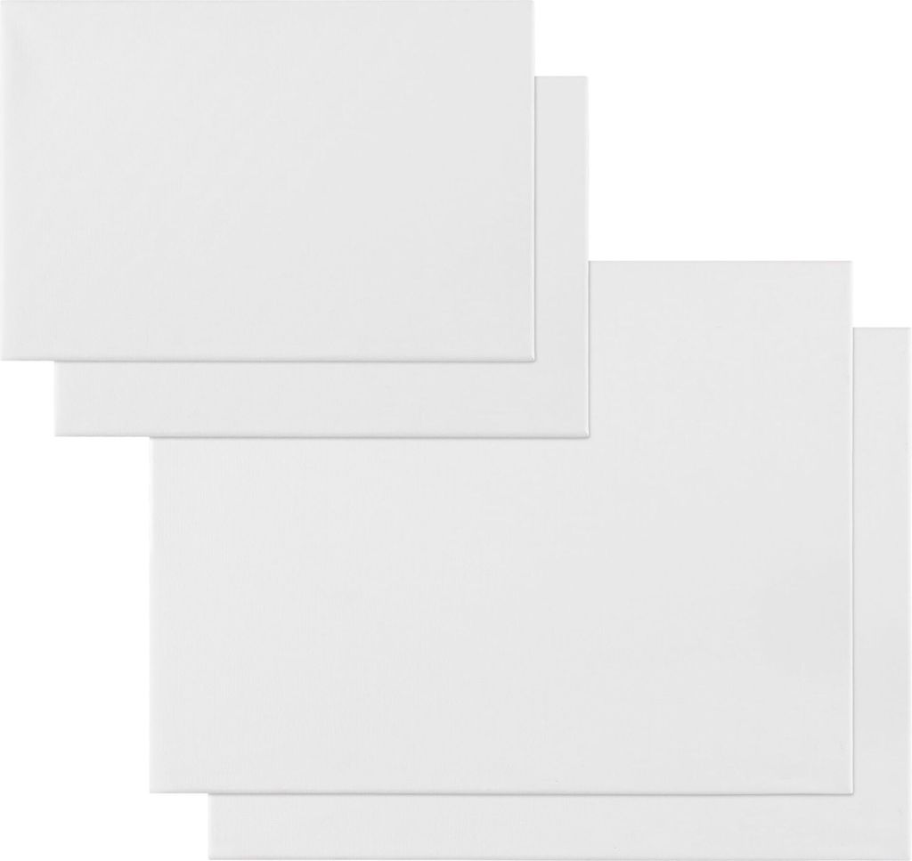 H&S 4x Leinwand zum Bemalen - Keilrahmen Leinwände Canvas - Produktbild 
