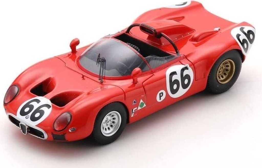 ALFA ROMEO 33 #66 12h Sebring 1967 R.Bussinello / N.Galli - Limitiert auf 300ex., SPAUS315, Maßstab1/43, SPARK